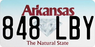 AR license plate 848LBY