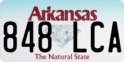 AR license plate 848LCA