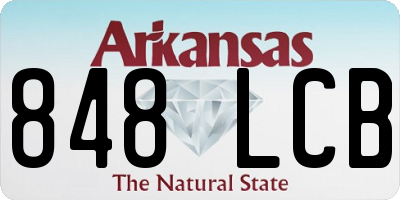 AR license plate 848LCB