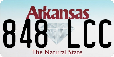 AR license plate 848LCC