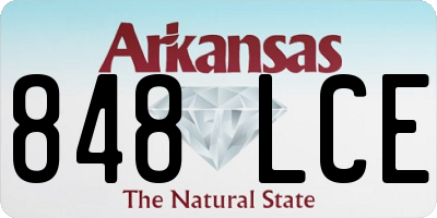 AR license plate 848LCE