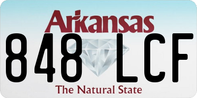 AR license plate 848LCF