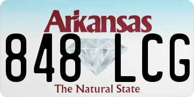 AR license plate 848LCG