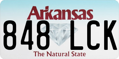 AR license plate 848LCK