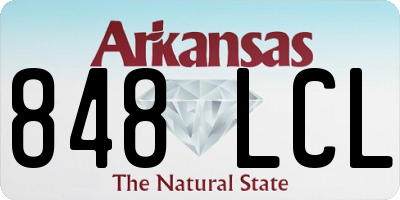 AR license plate 848LCL
