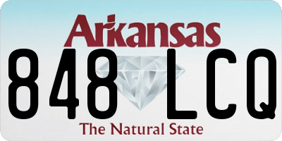 AR license plate 848LCQ