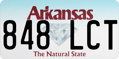 AR license plate 848LCT