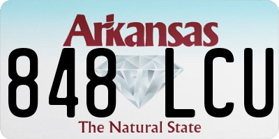 AR license plate 848LCU