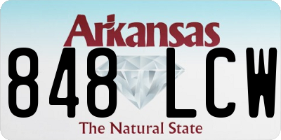 AR license plate 848LCW
