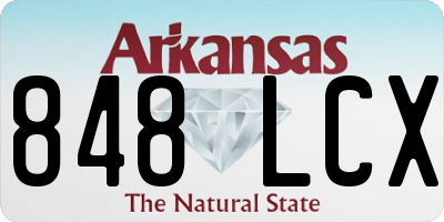 AR license plate 848LCX