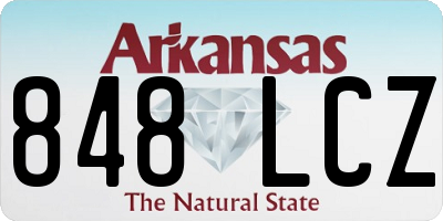 AR license plate 848LCZ