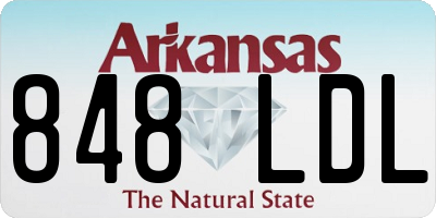 AR license plate 848LDL