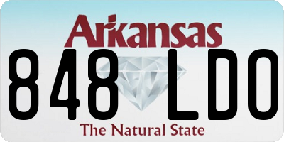 AR license plate 848LDO