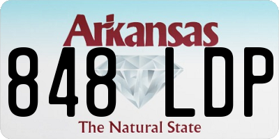 AR license plate 848LDP