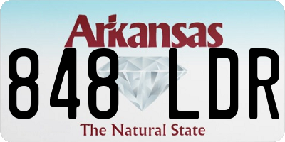AR license plate 848LDR