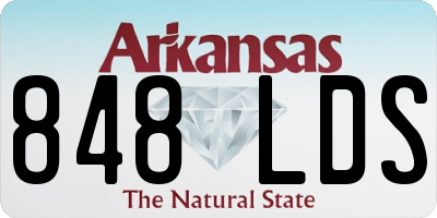 AR license plate 848LDS