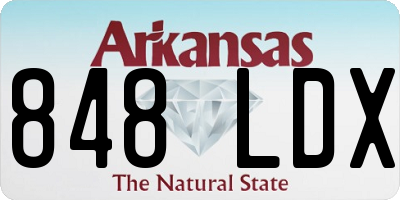 AR license plate 848LDX