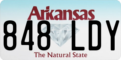 AR license plate 848LDY