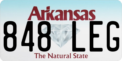 AR license plate 848LEG