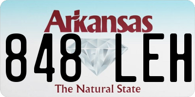 AR license plate 848LEH