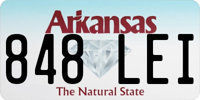 AR license plate 848LEI