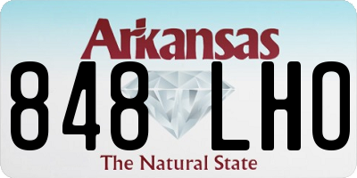 AR license plate 848LHO