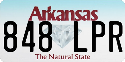 AR license plate 848LPR