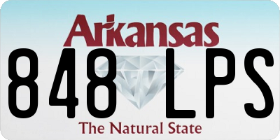 AR license plate 848LPS