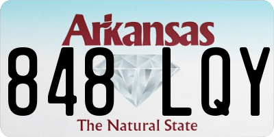 AR license plate 848LQY