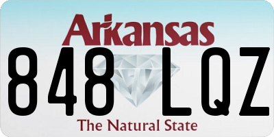 AR license plate 848LQZ