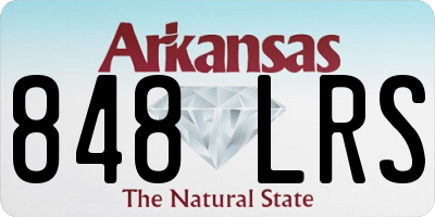 AR license plate 848LRS