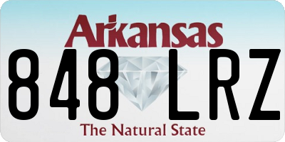 AR license plate 848LRZ