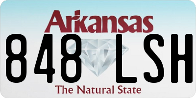 AR license plate 848LSH