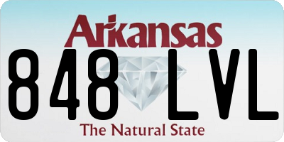 AR license plate 848LVL