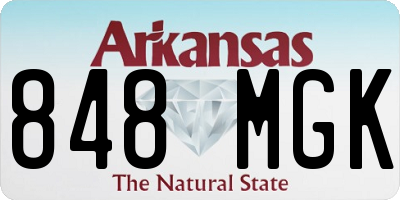 AR license plate 848MGK