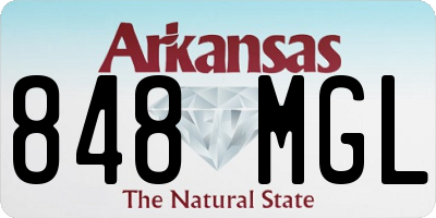 AR license plate 848MGL