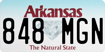 AR license plate 848MGN
