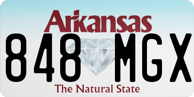 AR license plate 848MGX