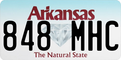 AR license plate 848MHC