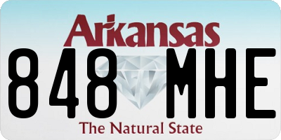 AR license plate 848MHE