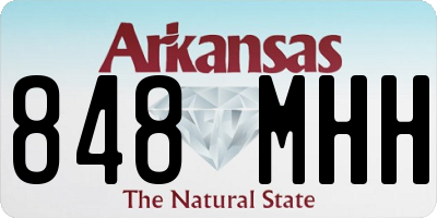AR license plate 848MHH