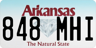 AR license plate 848MHI