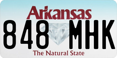 AR license plate 848MHK