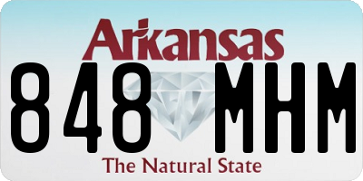 AR license plate 848MHM