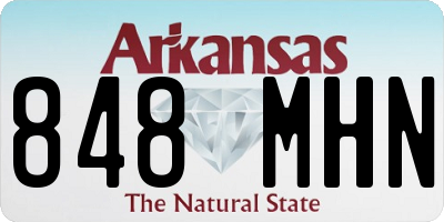 AR license plate 848MHN