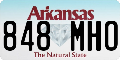 AR license plate 848MHO