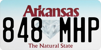 AR license plate 848MHP