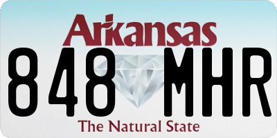 AR license plate 848MHR