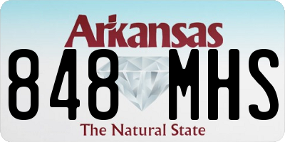 AR license plate 848MHS