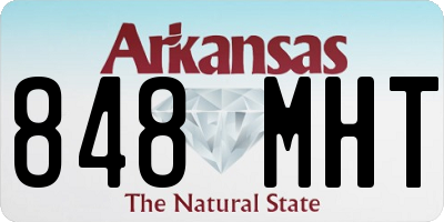 AR license plate 848MHT